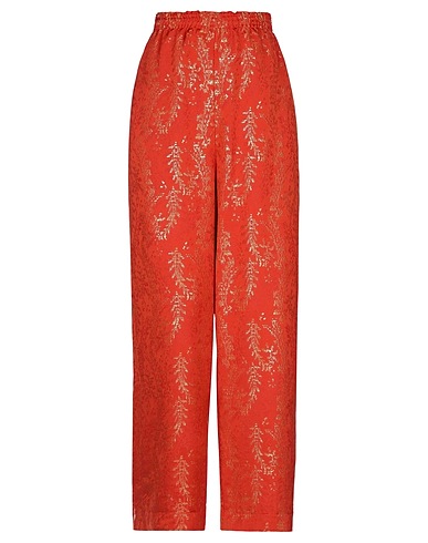 FORTE_FORTE Casual trouser Rust 50% Polyester, 44% Viscose, 6% Polyamide