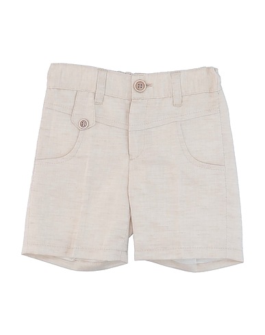 BABY GRAZIELLA Shorts & Bermuda Beige 50% Lino, 50% Cotone