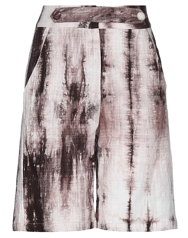 WEILI ZHENG Shorts & Bermuda Beige 100% Cotton