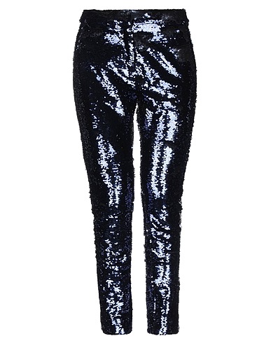 LIU •JO Casual trouser Midnight blue 100% Polyester, PVC - Polyvinyl chloride