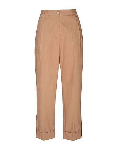 8 by YOOX Casual trouser Camel 100% Cotton