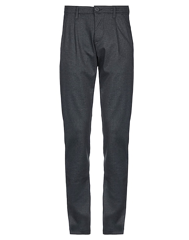 LIU •JO MAN Casual pants Charcoal 57% Polyester, 38% Viscose, 5% Elastane