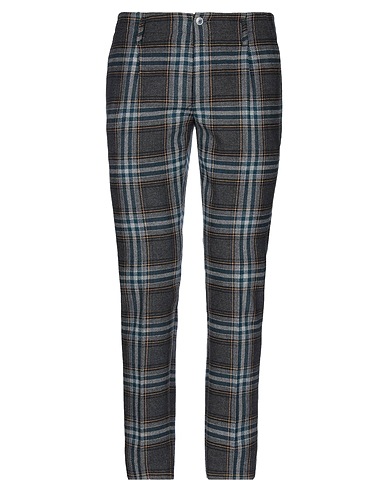GREY DANIELE ALESSANDRINI Casual trouser Deep teal 40% Wool, 25% Cotton, 20% Polyester, 10% Acrylic, 5% Other Fibres