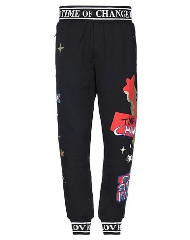 DOLCE&GABBANA Casual trouser Black 100% Cotton, Silk, Elastane
