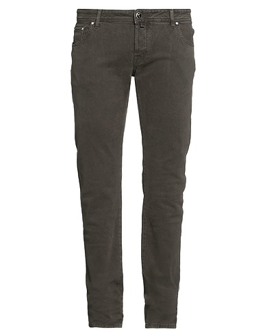 JACOB COHЁN 5-pocket Dark brown 98% Cotton, 2% Elastane