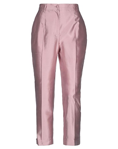 DOLCE&GABBANA Casual pants Pink 100% Silk