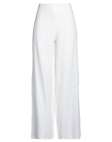 ROSSOPURO Casual pants White 100% Linen