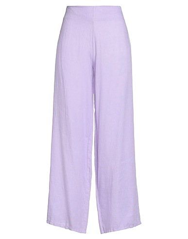 ROSSOPURO Casual pants Lilac 100% Linen