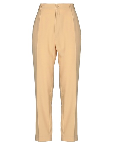 FORTE_FORTE Casual trouser Beige 55% Polyester, 45% Virgin Wool, Cotton