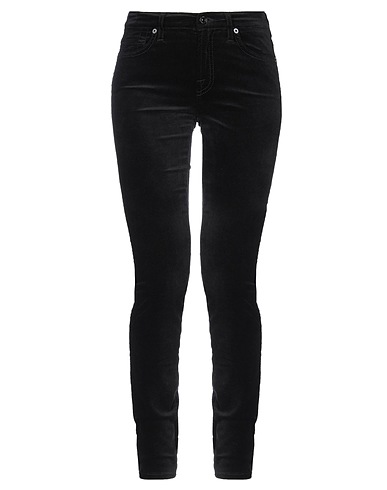 7 FOR ALL MANKIND Casual trouser Black 54% Cotton, 35% Modal, 8% Polyester, 3% Polyurethane