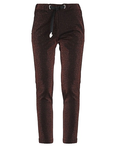 WHITE SAND Casual trouser Dark brown 45% Polyamide, 41% Viscose, 9% Polyester, 5% Elastane