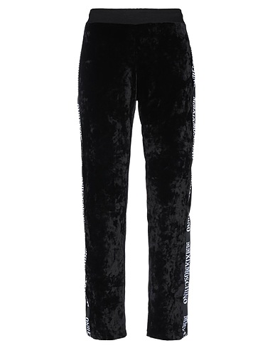 MOSCHINO Casual trouser Black 76% Viscose, 22% Polyamide, 2% Elastane