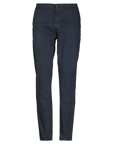 GREY DANIELE ALESSANDRINI Casual trouser Midnight blue 98% Cotton, 2% Elastane