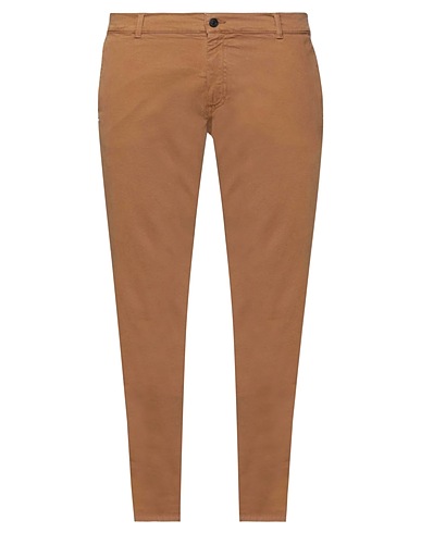 GREY DANIELE ALESSANDRINI Casual trouser Camel 98% Cotton, 2% Elastane