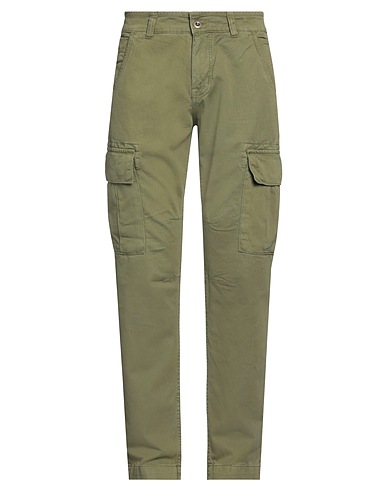 ALPHA INDUSTRIES Casual pants Sage green 100% Cotton