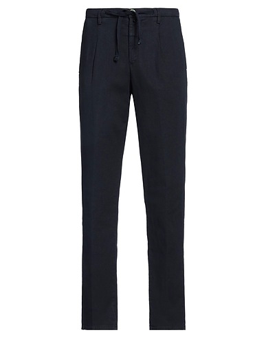 BARBATI Casual pants Midnight blue 77% Cotton, 21% Linen, 2% Elastane
