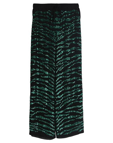 P.A.R.O.S.H. Casual trouser Green 100% Viscose, PVC - Polyvinyl chloride
