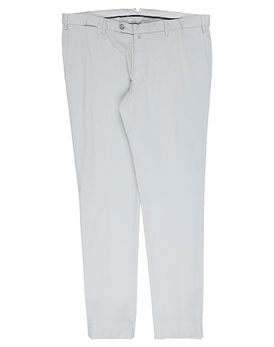 ZANELLA Casual trouser Light grey 98% Cotton, 2% Elastane