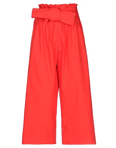 REJINA PYO Casual trouser Red 63% Cotton, 33% Polyester, 4% Polyurethane