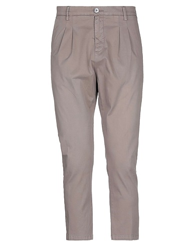 AGLINI Casual trouser Khaki 97% Cotton, 3% Elastane