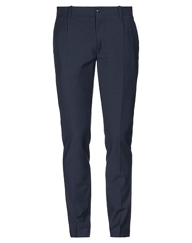 GREY DANIELE ALESSANDRINI Casual trouser Midnight blue 53% Polyester, 43% Wool, 4% Elastane