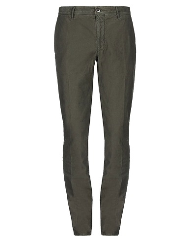 INCOTEX Casual παντελόνι INCOTEX SLACKS BY SLOWEAR Στρατιωτικό πράσινο 98% Βαμβάκι, 2% Ελαστάνη