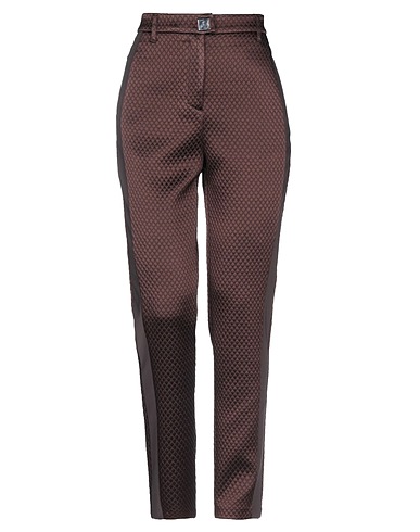 BYBLOS Casual pants Dark brown 57% Polyamide, 43% Acetate, Cotton