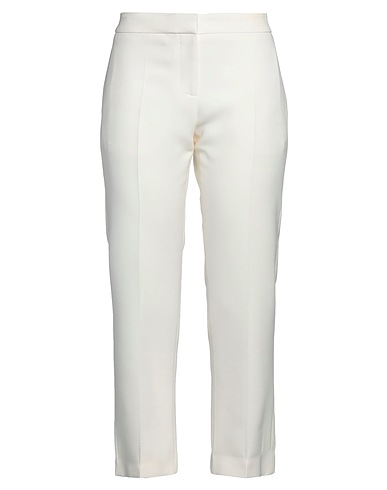 MCQUEEN Casual pants Ivory 63% Wool, 25% Silk, 12% Polyamide