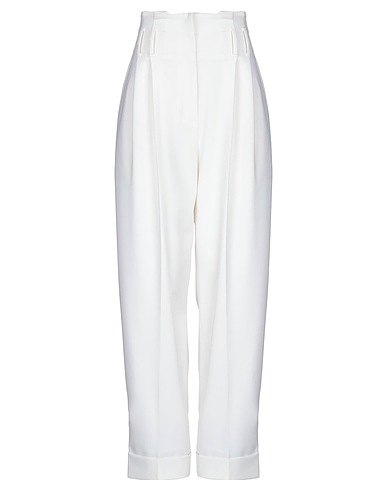 BRUNELLO CUCINELLI Casual trouser White 76% Virgin Wool, 22% Polyamide, 2% Elastane