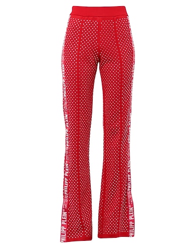 PHILIPP PLEIN Casual trouser Red 55% Polyamide, 45% Cotton