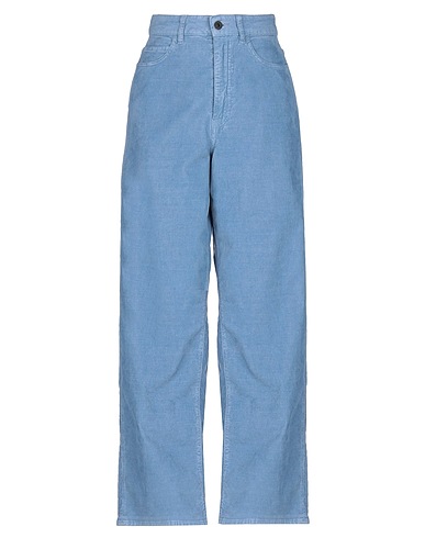 PENCE Casual trouser Pastel blue 98% Cotton, 2% Elastane