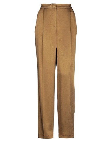MALÌPARMI Casual pants Khaki 71% Acetate, 29% Viscose