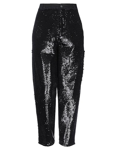 PHILOSOPHY di LORENZO SERAFINI Casual pants Black 100% Cotton