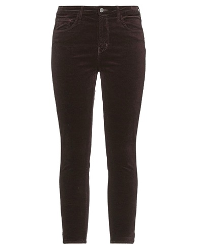 L'AGENCE Casual pants Dark brown 65% Cotton, 33% Rayon, 2% Elastane