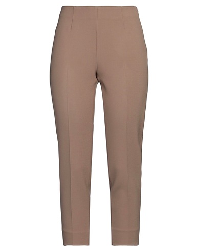 PESERICO Casual pants Light brown 64% Polyester, 27% Viscose, 6% Cotton, 3% Elastane