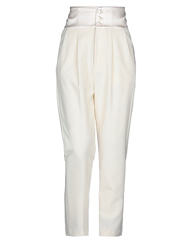 DONDUP Hosen Elfenbein 53% Polyester, 43% Schurwolle, 4% Elastan, Seide