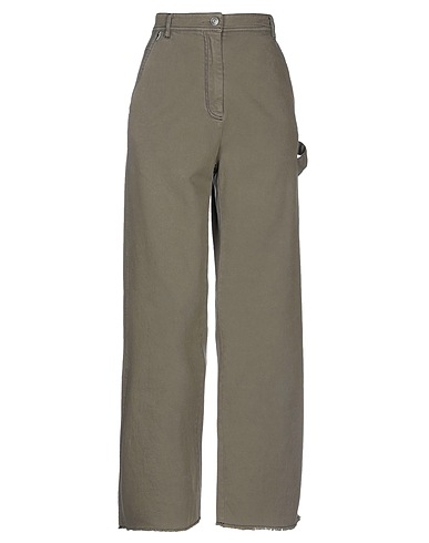 8PM Casual trouser Military green 98% Cotton, 2% Elastane