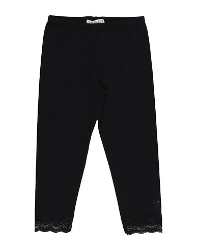TWINSET Leggings Black 95% Cotton, 5% Elastane, Polyamide