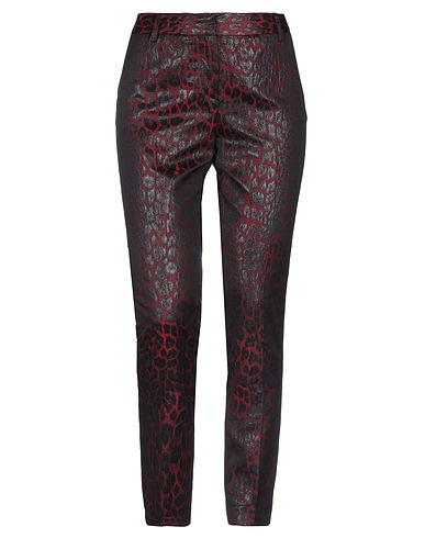 MESSAGERIE Casual pants Red 58% Acetate, 30% Viscose, 12% Polyamide