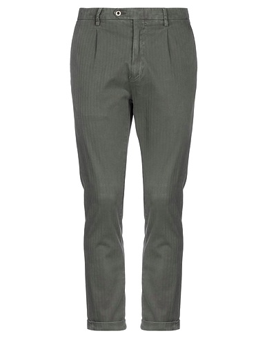 BE ABLE Pantalone Verde militare 98% Cotone, 2% Elastan