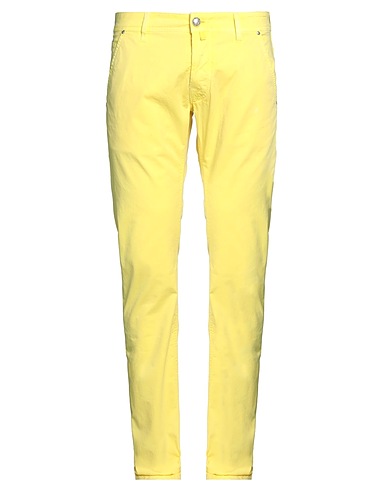 JACOB COHЁN Pantalone Giallo 96% Cotone, 4% Elastan