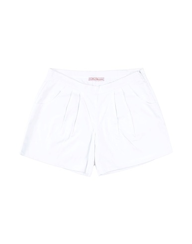 MISS BLUMARINE Shorts & Bermuda White 97% Cotton, 3% Elastane