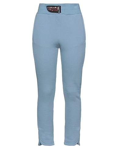 MR & MRS ITALY Casual pants Pastel blue 80% Cotton, 17% Polyamide, 3% Cashmere