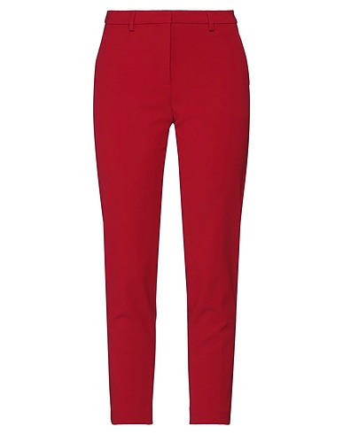 SEVENTY VENEZIA Casual trouser Brick red 86% Polyamide, 14% Elastane
