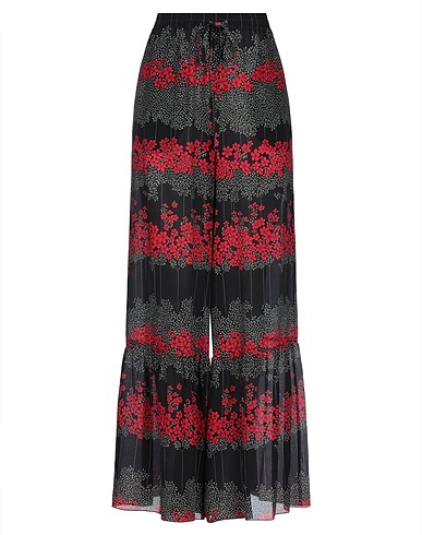 REDValentino Casual trouser Black 100% Silk