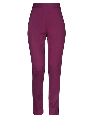 LIVIANA CONTI Casual trouser Mauve 68% Viscose, 27% Polyamide, 5% Elastane