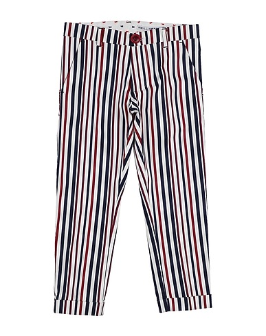 NEILL KATTER Casual pants White 97% Cotton, 3% Elastane