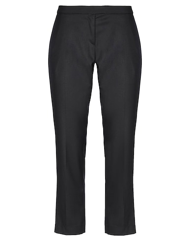 MERCI ITALIA Casual pants Black 64% Polyester, 33% Viscose, 3% Elastane