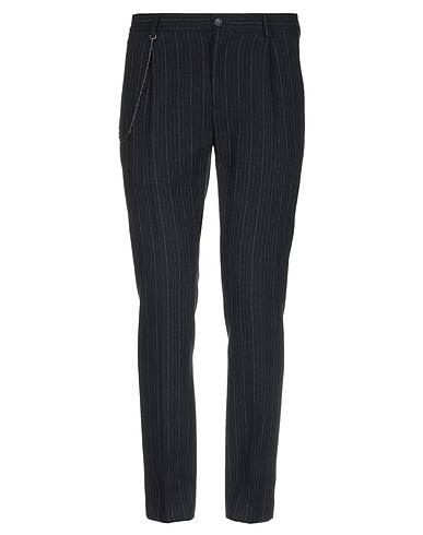 DANIELE ALESSANDRINI HOMME Casual trouser Midnight blue 40% Acrylic, 30% Polyester, 25% Wool, 5% Other Fibres