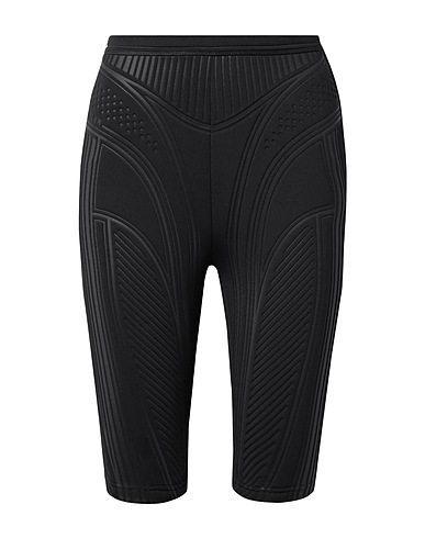 MUGLER Shorts & Bermuda Black 74% Polyester, 18% Polyamide, 8% Elastane